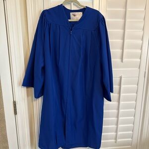 Graduation Gown Royal Blue 5' to 5' 2" unisex